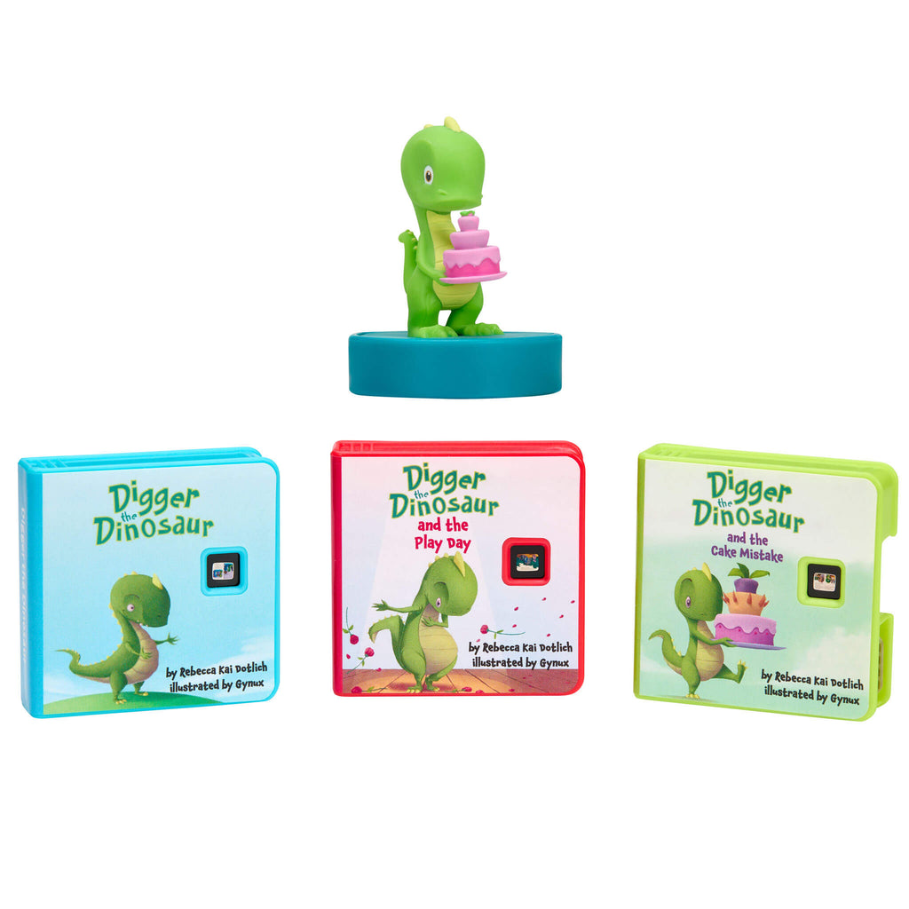 Story Dream Machine™ Harper Collins Digger the Dinosaur - Three-Story Dinosaur Projector Collection for Projected Stories with Sound Effects