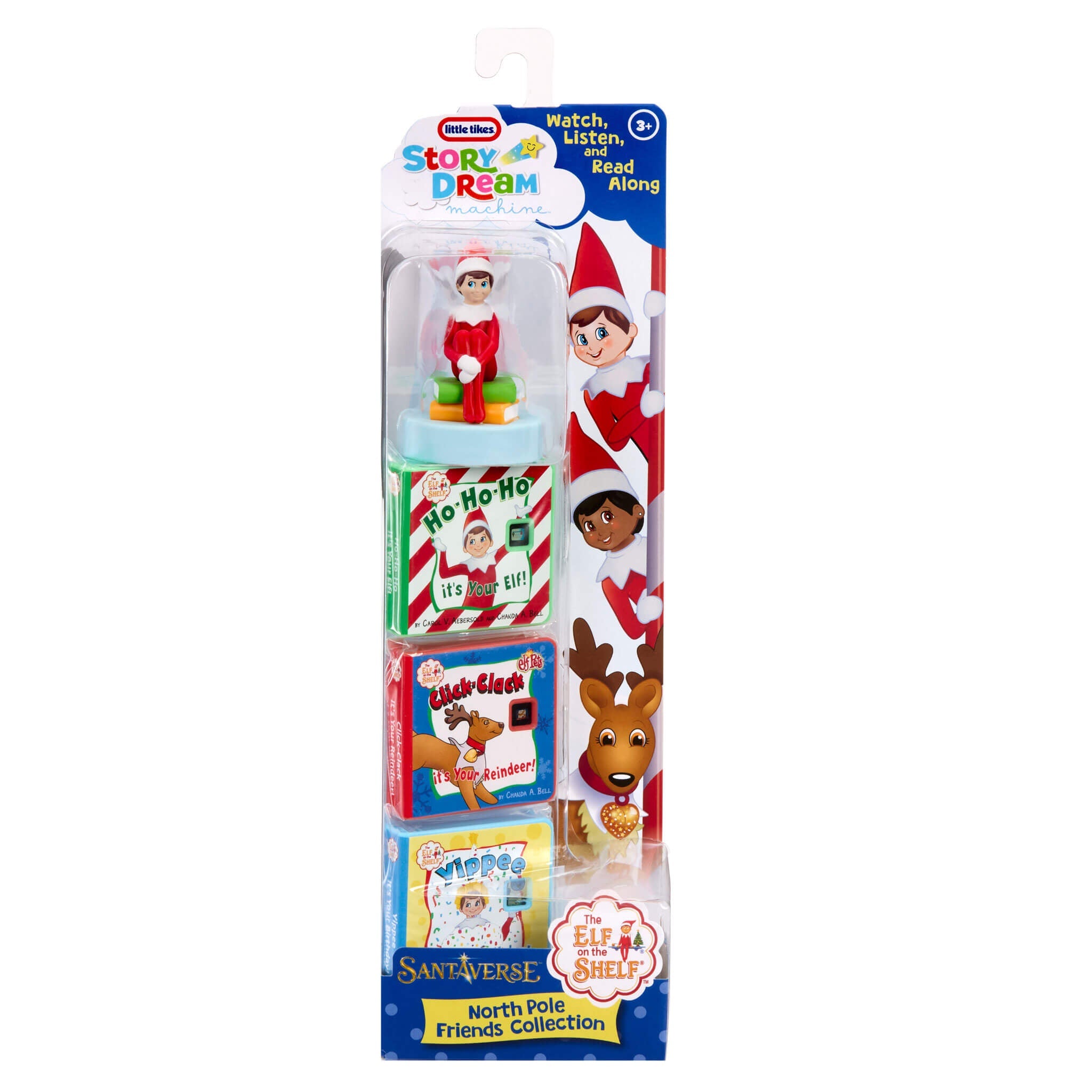 Story Dream Machine™ The Elf on the Shelf Santaverse North Pole Friends Collection - Holiday Story Projector Collection with Character for Festive Projected Stories and Sounds