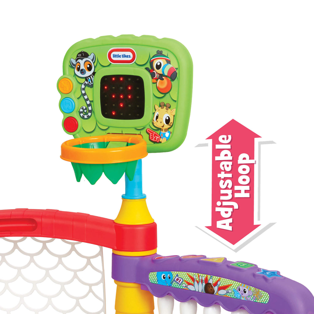 Learn & Play™ 3-in-1 Sports Zone™ - Basketball, Soccer and Bowling Activity Center for Multiple Sports in One Playset