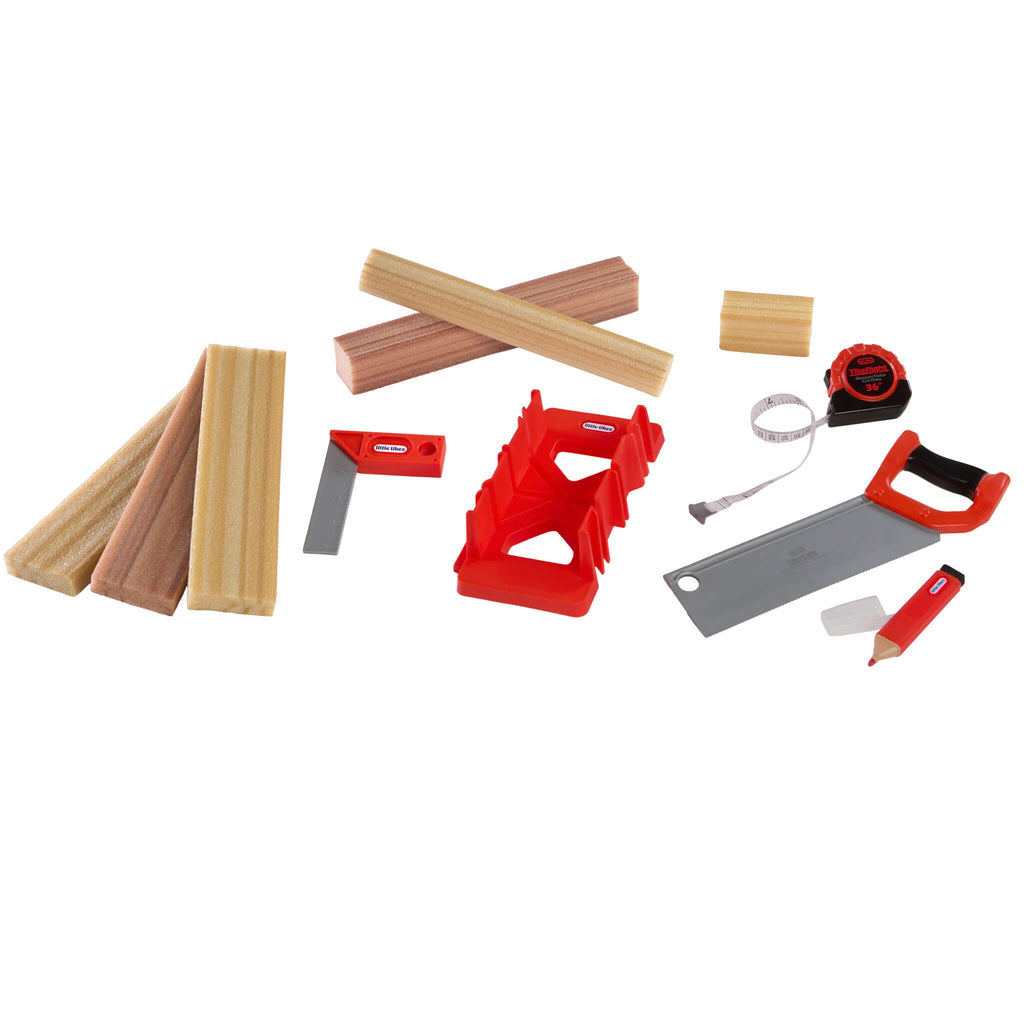 Creative Construction™ Measure and Cut Set - Kids Measuring and Pretend Cutting Workshop Set for Measuring, Marking and Creative Building