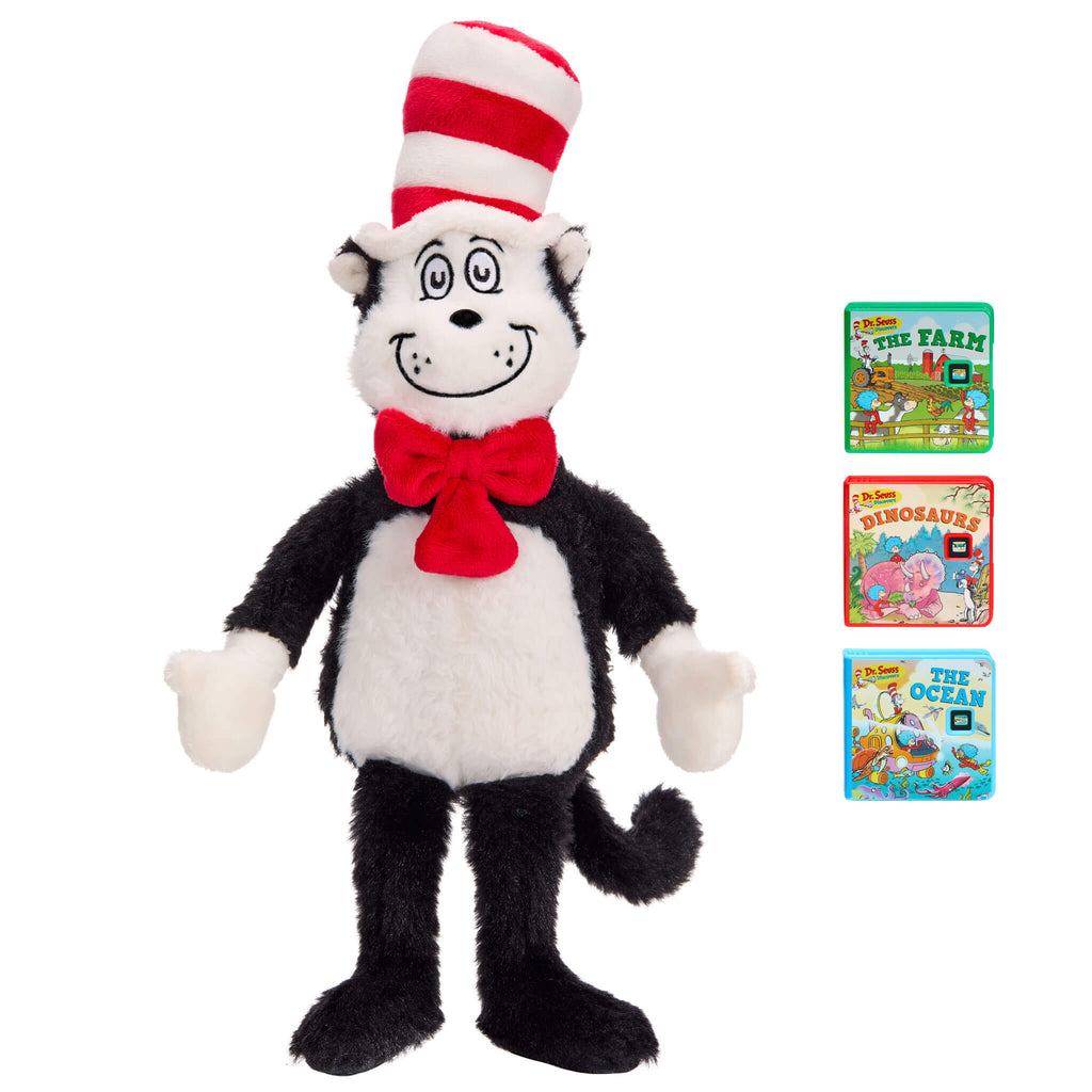 Story Dreamers™ Cat in the Hat Plush™ - Interactive Talking Plush for Story Dream Machine for Talking, Glowing and Musical Interaction