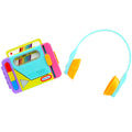 Old School™ Rainbow Remix Music Player - Cassette-Style Light-Up Music Toy for Interactive Lights, Music and Button Play