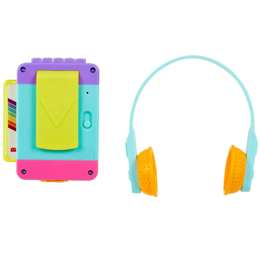 Old School™ Rainbow Remix Music Player - Cassette-Style Light-Up Music Toy for Interactive Lights, Music and Button Play