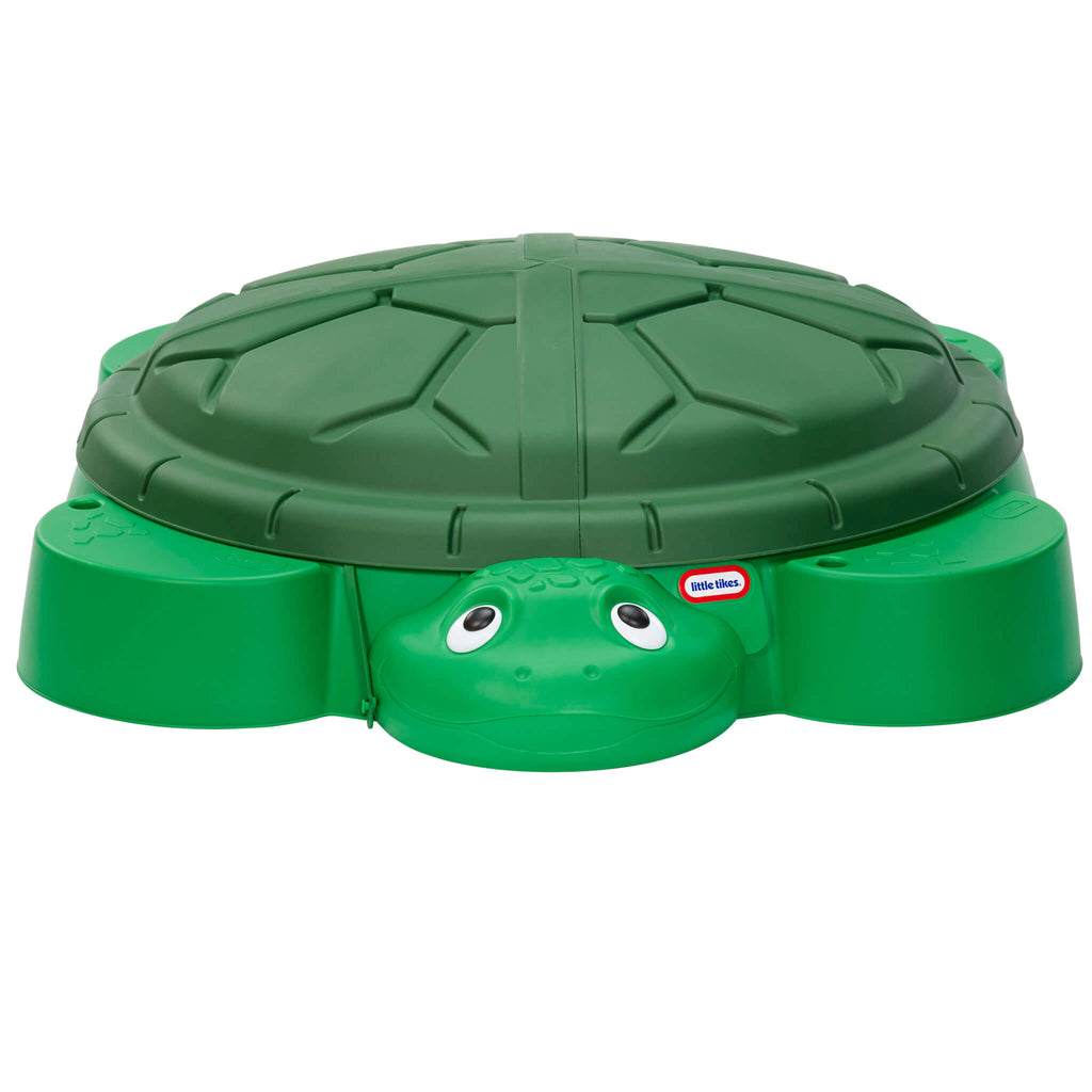 Turtle Sandbox - Outdoor Sand Play Center with Protective Lid for Covered Outdoor Sand Adventures