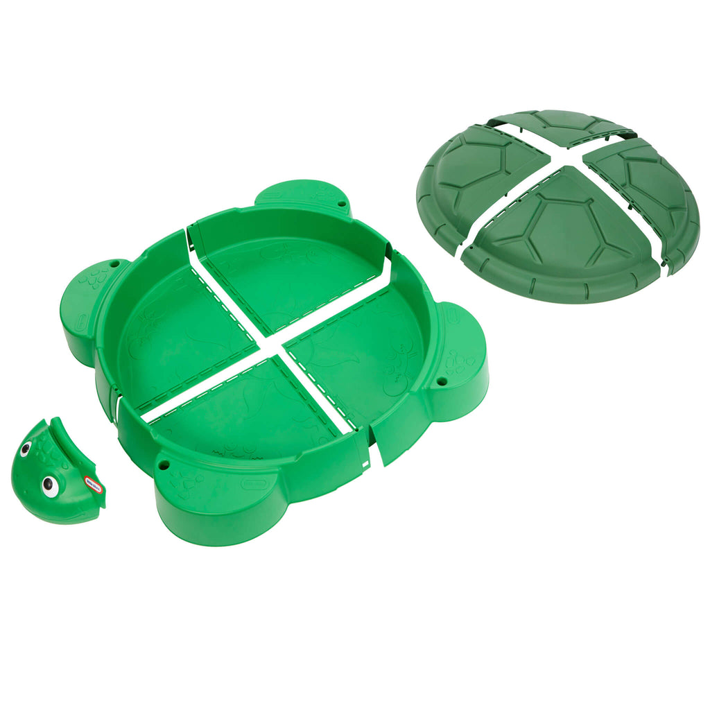 Turtle Sandbox - Outdoor Sand Play Center with Protective Lid for Covered Outdoor Sand Adventures