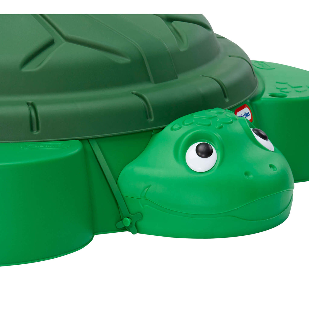 Turtle Sandbox - Outdoor Sand Play Center with Protective Lid for Covered Outdoor Sand Adventures