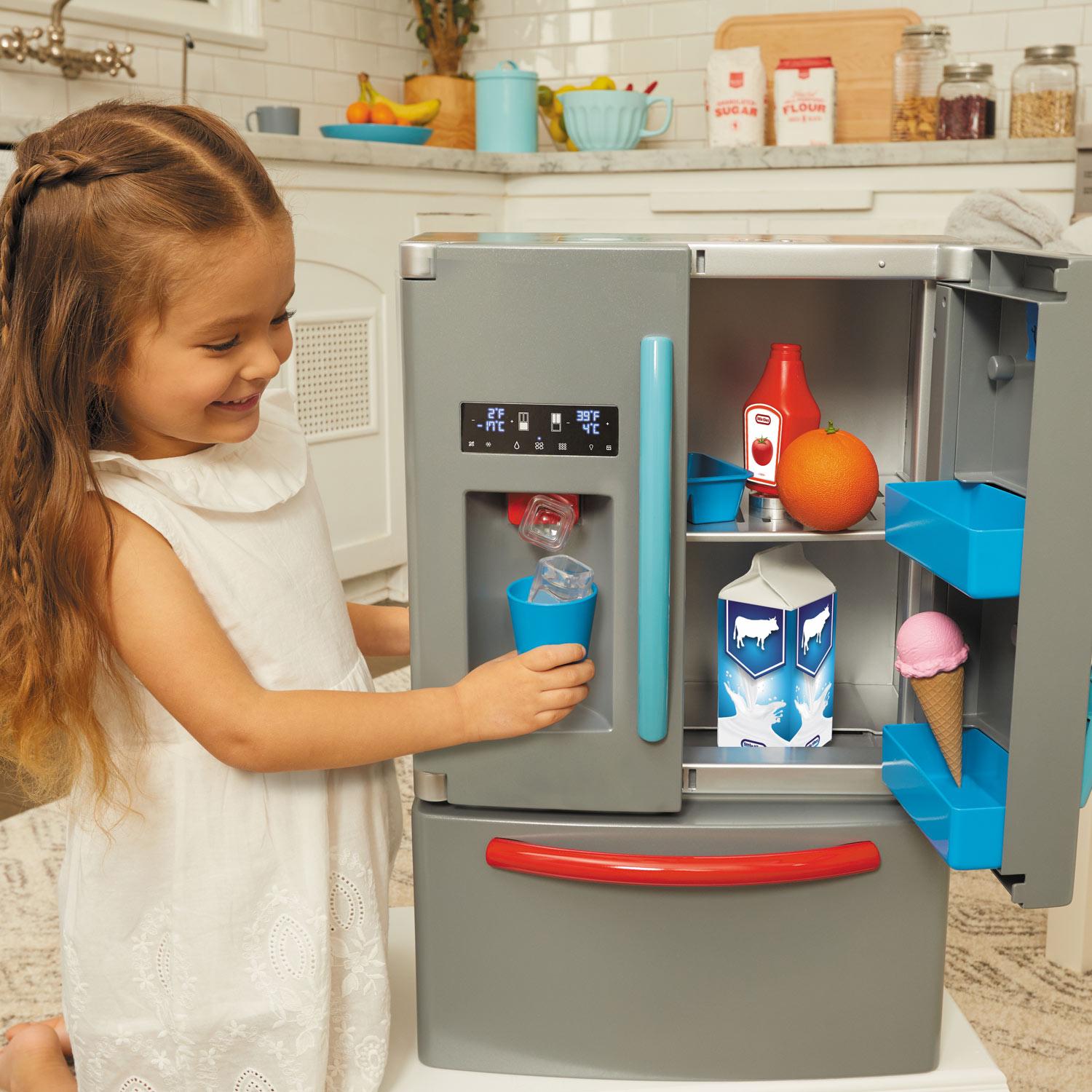 First Fridge - Realistic Pretend Kitchen Fridge with Accessories for Imaginative Home and Cooking Play