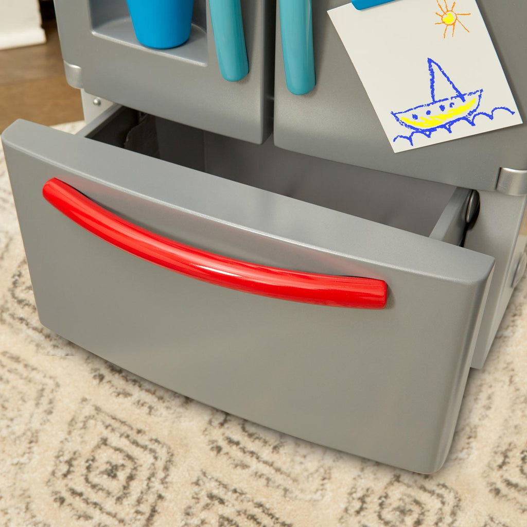 First Fridge - Realistic Pretend Kitchen Fridge with Accessories for Imaginative Home and Cooking Play