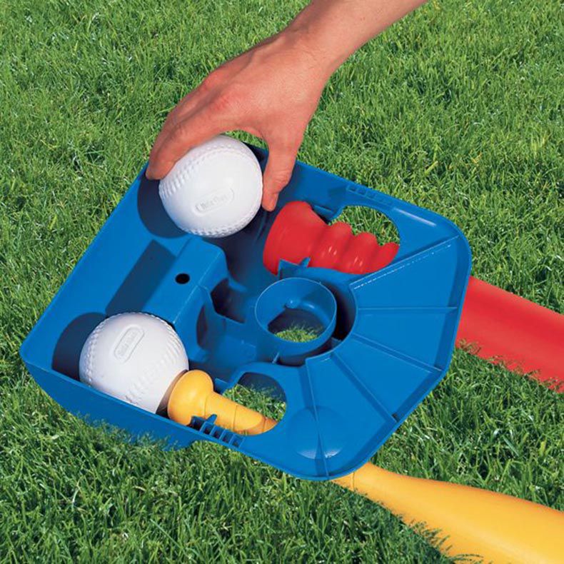 TotSports™ T-Ball Set - Backyard Baseball Practice Set for Young Players for Easy Contact and Active Play
